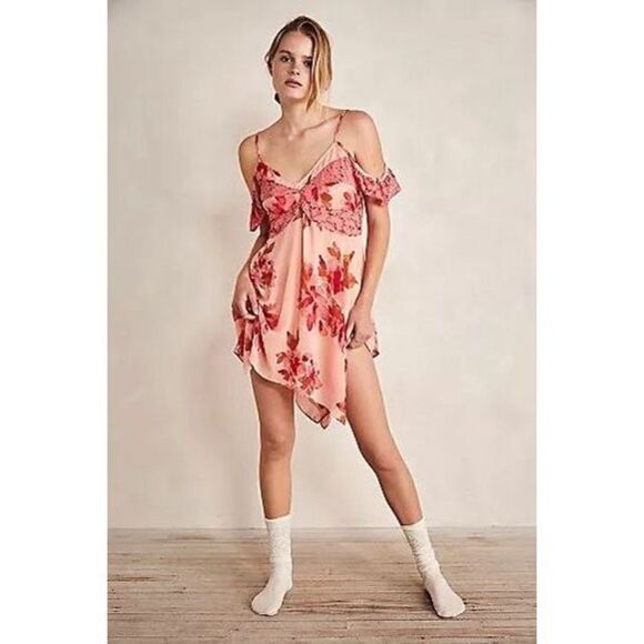 New Free People Monday Morning Trapeze Slip Dress Size M - Picture 1 of 8
